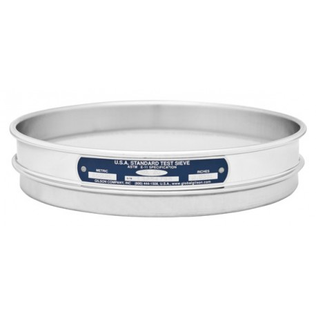 Tamiz de 8" acero inoxidable altura media Nº325 (45 um) Gilson V8SH #325