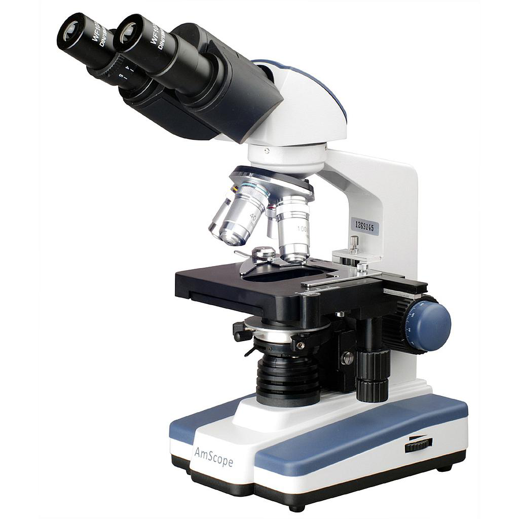 Microscopio compuesto LED binocular 40X-1000X con cabezal Siedentopf y ...
