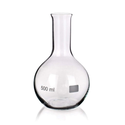 Isolab Balon de fondo plano de 500 ml