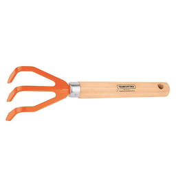 Rastrillo de acero con mango madera marca Tramontina