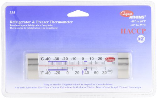 6 Piezas Termómetro de Refrigerador Nevera de Habitación Termómetro Digital de Congelador Impermeable con Pantalla LCD con Gnacho para Lectura de Temperatura 