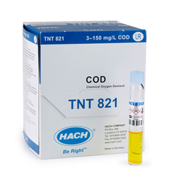 Reactivo para demanda química de oxígeno DQO marca Hach, TNTplus, Rango bajo, 3 a 150 mg / L, TNT821