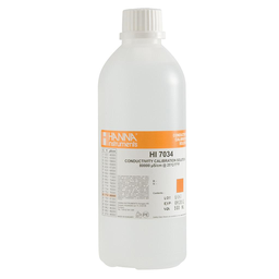 Estándar de conductividad 80000 µS / cm (botella de 500 ml) marca Hanna  codigo HI7034L