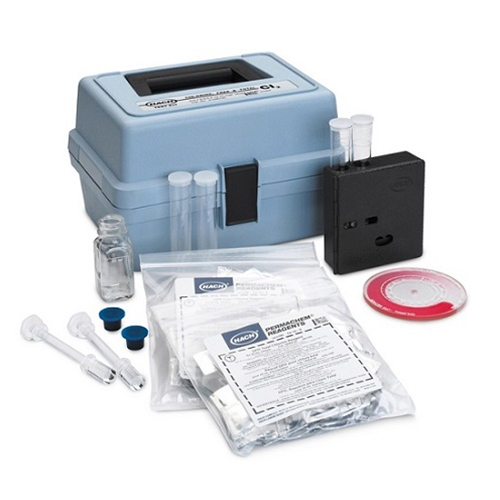 Kit de prueba de cloro libre y total de triple rango, CN80 Hach