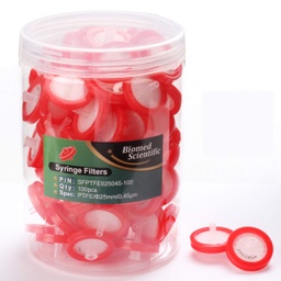 Filtros de jeringa de acetato de celulosa estériles