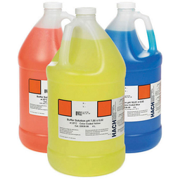 Kit de solución tampón, codificación por colores, pH 4,01, pH 7,00 y pH 10,01, 4 L marca HACH codigo 2507200