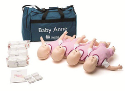 PACK DE 04 MANIQUIES LAERDAL BABY ANNE CON PAQUETE BLANDO/LAERDAL 131-01050