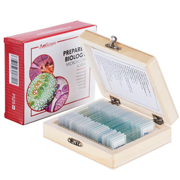 Láminas de vidrio para microscopio x25 unid. marca Amscope modelo PS25