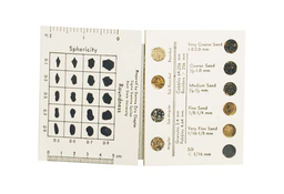 Granulometría: Tabla de tallas de granos de arena, marca Gilson modelo HM-510