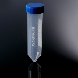 Tubos de centrifuga de fondo conico esteriles de polipropileno transparente de 50 ml BIOLOGIX 10-0502