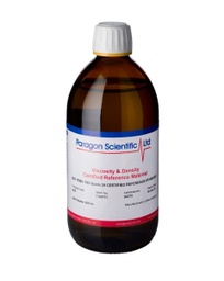 Estándar de referencia de viscosidad, cono y plato/vaso de flujo, nominal 100 mPa·s a 25 °C, 500 ml Paragon Scientific 2162/3