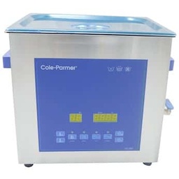 Limpiador ultrasónico de 13 litros de Cole-Parmer con temporizador digital y calor, 230 V CA