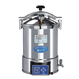 Autoclave portátil vertical de alta temperatura del vapor del laboratorio 24L