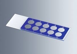 Láminas portaobjetos con campos de reacción para exámenes diagnósticos Pack 200 piezas Marienfeld Superior 1216521