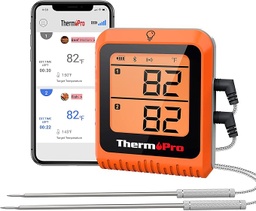 Termómetro Inalámbrico para Carne, Bluetooth Doble Sondas Recargable ThermoPro TP920