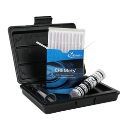 Kit de prueba de oxígeno disuelto — Kit visual CHEMets K-7540