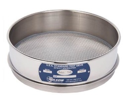 Tamiz de 8 pulgadas de acero inoxidable, altura media, malla número 16 Marca: Gilson Modelo: V8SH número 16