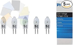 Paquete de 5 bombillas halógenas no reflectoras 5761 de 30 W G4 de 6 V