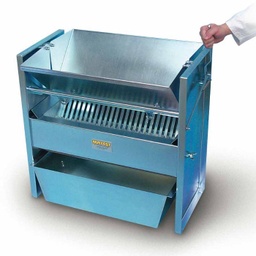 Divisor de muestras de gran capacidad, modelo A068, marca Matest con Pala de acero y ruedas
