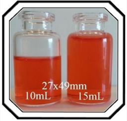Vial sérico transparente 10 mL modelo 62121X-10-1050 marca QCVIALZ