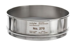 Tamiz No. 270, 53 µm, 8" Full Height inoxidable W.S. Tyler 5215